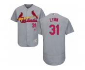 Men's Majestic St. Louis Cardinals #31 Lance Lynn Grey Flexbase Authentic Collection MLB Jersey