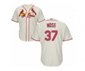 Men's Majestic St. Louis Cardinals #37 Brandon Moss Replica Cream Alternate Cool Base MLB Jersey