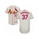 Men's Majestic St. Louis Cardinals #37 Keith Hernandez Cream Flexbase Authentic Collection MLB Jersey