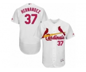 Men's Majestic St. Louis Cardinals #37 Keith Hernandez White Flexbase Authentic Collection MLB Jersey