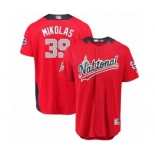 Men's Majestic St. Louis Cardinals #39 Miles Mikolas Game Red National League 2018 MLB All-Star MLB Jersey