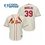 Men's Majestic St. Louis Cardinals #39 Miles Mikolas Replica Cream Alternate Cool Base MLB Jersey