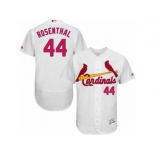 Men's Majestic St. Louis Cardinals #44 Trevor Rosenthal White Flexbase Authentic Collection MLB Jersey