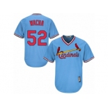 Men's Majestic St. Louis Cardinals #52 Michael Wacha Authentic Light Blue Cooperstown MLB Jersey