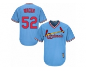 Men's Majestic St. Louis Cardinals #52 Michael Wacha Authentic Light Blue Cooperstown MLB Jersey