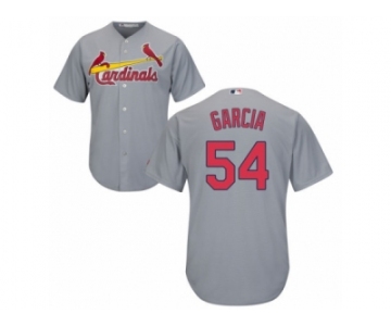 Men's Majestic St. Louis Cardinals #54 Jamie Garcia Authentic Grey Road Cool Base MLB Jersey