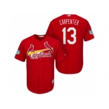 Men's St.Louis Cardinals #13 Matt Carpenter 2017 Spring Training Cool Base Stitched MLB Jersey