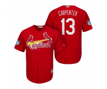 Men's St.Louis Cardinals #13 Matt Carpenter 2017 Spring Training Cool Base Stitched MLB Jersey