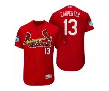 Men's St.Louis Cardinals #13 Matt Carpenter 2017 Spring Training Flex Base Authentic Collection Stitched Baseball Jersey