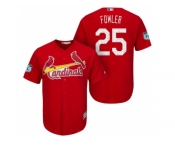 Men's St.Louis Cardinals #25 Dexter Fowler 2017 Spring Training Cool Base Stitched MLB Jersey