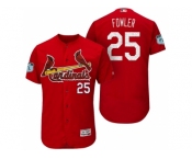 Men's St.Louis Cardinals #25 Dexter Fowler 2017 Spring Training Flex Base Authentic Collection Stitched Baseball Jersey