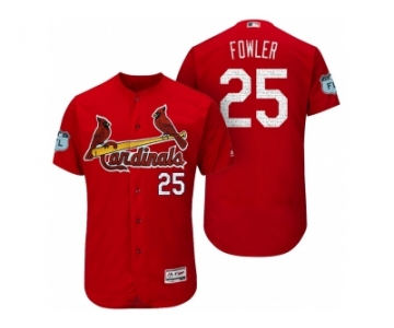 Men's St.Louis Cardinals #25 Dexter Fowler 2017 Spring Training Flex Base Authentic Collection Stitched Baseball Jersey