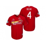 Men's St.Louis Cardinals #4 Yadier Molina 2017 Spring Training Cool Base Stitched MLB Jersey