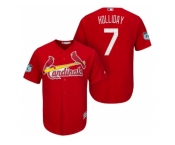 Men's St.Louis Cardinals #7 Matt Holliday 2017 Spring Training Cool Base Stitched MLB Jersey