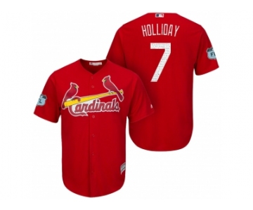 Men's St.Louis Cardinals #7 Matt Holliday 2017 Spring Training Cool Base Stitched MLB Jersey