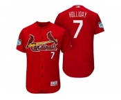 Men's St.Louis Cardinals #7 Matt Holliday 2017 Spring Training Flex Base Authentic Collection Stitched Baseball Jersey