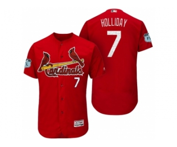 Men's St.Louis Cardinals #7 Matt Holliday 2017 Spring Training Flex Base Authentic Collection Stitched Baseball Jersey