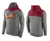 Men's St.Louis Cardinals Nike Gray Cooperstown Collection Hybrid Pullover Hoodie