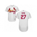 St. Louis Cardinals #27 Brett Cecil White Flexbase Authentic Collection MLB Jersey