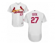 St. Louis Cardinals #27 Brett Cecil White Flexbase Authentic Collection MLB Jersey