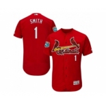 St.Louis Cardinals #1 Ozzie Smith Red Flexbase Authentic Collection Stitched Baseball Jersey