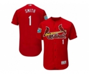 St.Louis Cardinals #1 Ozzie Smith Red Flexbase Authentic Collection Stitched Baseball Jersey