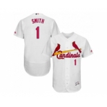 St.Louis Cardinals #1 Ozzie Smith White Flexbase Authentic Collection Stitched Baseball Jersey