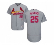 St.Louis Cardinals #25 Mark McGwire Grey Flexbase Authentic Collection Stitched Baseball Jersey