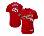 St.Louis Cardinals #45 Bob Gibson Red Flexbase Authentic Collection Stitched Baseball Jersey