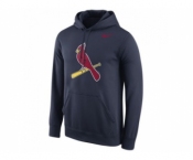 St.Louis Cardinals Nike Logo Performance Pullover Navy MLB Hoodie