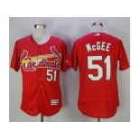 t.Louis Cardinals #51 Willie McGee Red Flexbase Authentic Collection Stitched MLB Jersey