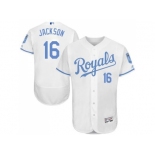 Kansas City Royals #16 Bo Jackson White Flexbase Authentic Collection 2016 Father's Day Stitched Baseball Jersey