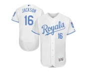 Kansas City Royals #16 Bo Jackson White Flexbase Authentic Collection 2016 Father's Day Stitched Baseball Jersey