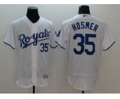 Kansas City Royals #35 Eric Hosmer White Flexbase Authentic Collection Stitched Baseball Jersey