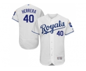 Kansas City Royals #40 Kelvin Herrera White Flexbase Authentic Collection Stitched Baseball Jersey