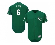 Kansas City Royals #6 Lorenzo Cain Green Celtic Flexbase Authentic Collection Stitched MLB Jersey