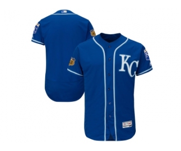 Kansas City Royals Blank Royal 2017 Spring Training Flexbase Authentic Collection Stitched Baseball Jersey