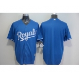 Kansas City Royals Blank blue New Cool Base Stitched Baseball Jersey