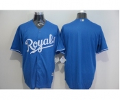 Kansas City Royals Blank blue New Cool Base Stitched Baseball Jersey