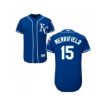 Men Kansas City Royals #15 Whit Merrifield Royal Blue Flexbase Authentic Collection Stitched MLB Jersey