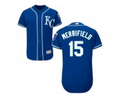 Men Kansas City Royals #15 Whit Merrifield Royal Blue Flexbase Authentic Collection Stitched MLB Jersey