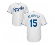 Men Kansas City Royals #15 Whit Merrifield White New Cool Base Stitched MLB Jersey