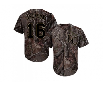 Men Kansas City Royals #16 Bo Jackson Camo Realtree Collection Cool Base Stitched MLB Jerseysey