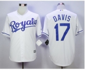 Men Kansas City Royals #17 Wade Davis White 2016 Official Cool Base Jersey