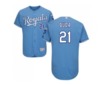 Men Kansas City Royals #21 Lucas Duda Light Blue Flexbase Authentic Collection Stitched MLB Jersey