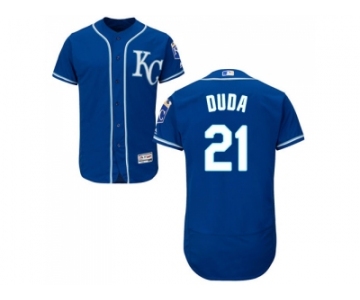 Men Kansas City Royals #21 Lucas Duda Royal Blue Flexbase Authentic Collection Stitched MLB Jersey