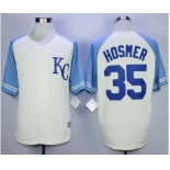 Men Kansas City Royals #35 Eric Hosmer Cream 2016 Official Cool Base Jersey