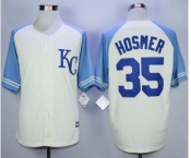 Men Kansas City Royals #35 Eric Hosmer Cream 2016 Official Cool Base Jersey