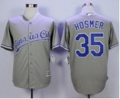 Men Kansas City Royals #35 Eric Hosmer Gray 2016 Official Cool Base Jersey