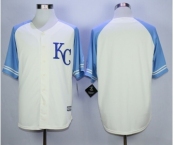 Men Kansas City Royals Blank Cream 2016 Official Cool Base Jersey